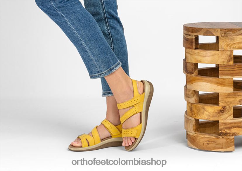 amarillo Orthofeet R4806613 mujer correa bidireccional naxos sandalias - Image 2