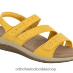 amarillo Orthofeet R4806613 mujer correa bidireccional naxos sandalias