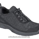 encaje coral sin anudar negro Orthofeet R4806650 mujer encaje coral sin anudar zapatillas