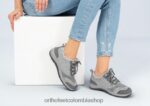 gris Orthofeet R48066102 mujer punto elástico palma zapatos casuales - Image 2