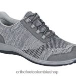 gris Orthofeet R48066102 mujer punto elástico palma zapatos casuales