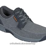 gris Orthofeet R48066169 hombres lona de porto zapatos casuales
