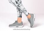 gris Orthofeet R4806651 mujer lana de coral zapatillas - Image 2