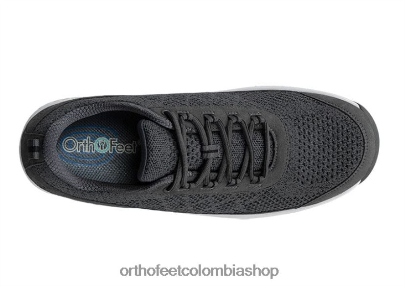 gris oscuro Orthofeet R48066130 hombres punto elástico de lava zapatillas - Image 5