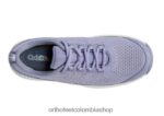 lavanda Orthofeet R4806645 mujer punto coralino elástico zapatillas - Image 5
