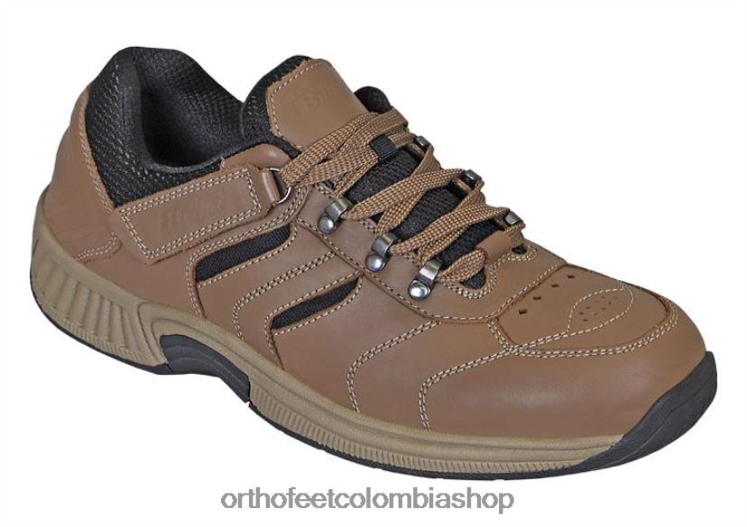 marrón Orthofeet R48066148 hombres shreveport sin corbata zapatillas - Image 1