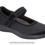 negro Orthofeet R48066110 mujer chattanooga zapatos casuales