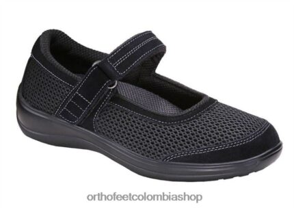 negro Orthofeet R48066110 mujer chattanooga zapatos casuales