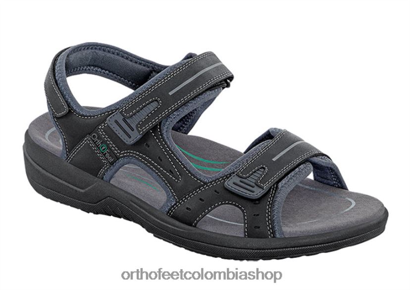 negro_orthofeet_r48066120_hombres_geminis_sandalias.jpg negro Orthofeet R48066120 hombres Geminis sandalias - Image 1