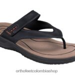 negro Orthofeet R48066121 hombres eldorado sandalias