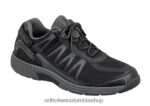 negro Orthofeet R48066135 hombres sprint sin corbata zapatillas