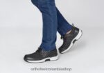 negro Orthofeet R48066139 hombres punto elástico tacoma zapatillas - Image 2