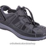 negro Orthofeet R4806637 mujer correa de talón verona sandalias