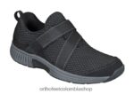 negro Orthofeet R4806692 mujer punto elástico elba zapatos casuales