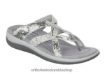 serpiente blanca Orthofeet R4806628 mujer clio sandalias