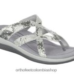 serpiente blanca Orthofeet R4806628 mujer clio sandalias