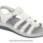 serpiente blanca Orthofeet R480668 mujer amalfi sandalias